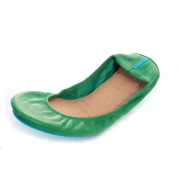 Tieks Shoes - NWOB tieks clover green ballet flats leather shoes slip on womens 8